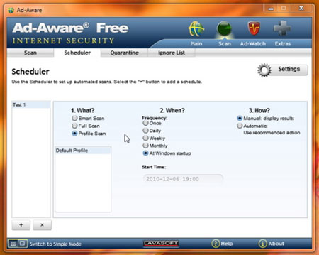 Phần mềm bảo mật Ad-Aware Free Internet Security