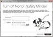 Norton Safety Minder