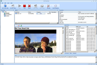 Giao diện GetTube Giao diện GetTube