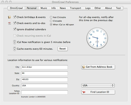 OmniGrowl for Mac OS X