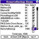 Remote Backup for Palm