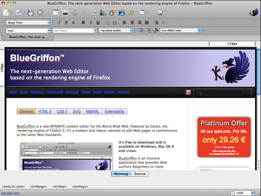 BlueGriffon For Mac