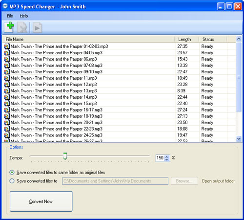MP3 Speed Changer