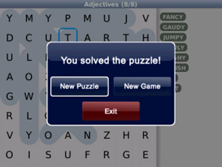 WordSearch Free For Blackberry