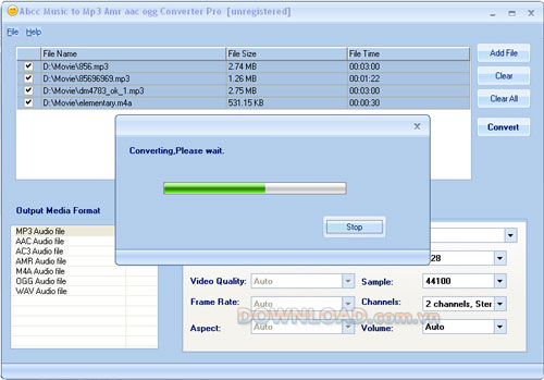 Abcc Music to MP3 AMR AAC OGG Converter Pro
