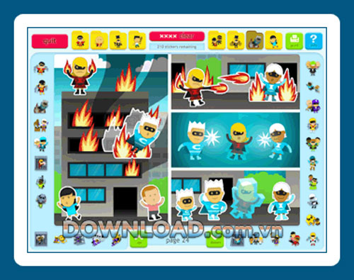 Sticker Activity Pages 6: Superheroes