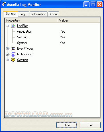 Ascella Log Monitor