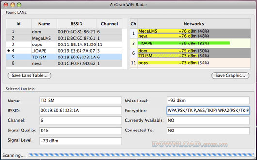 AirGrab WiFi Radar