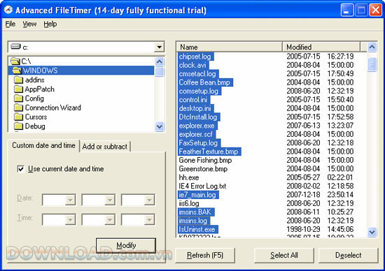 Advanced FileTimer