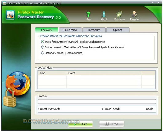 Firefox Master password recovery