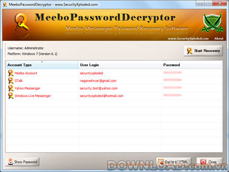 MeeboPasswordDecryptor
