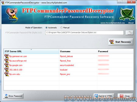 FTPCommanderPasswordDecryptor
