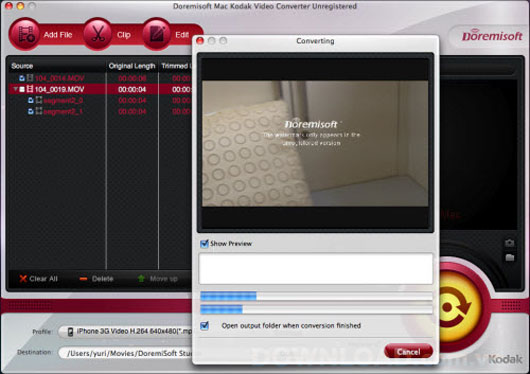 Doremisoft Mac Video Converter for Kodak
