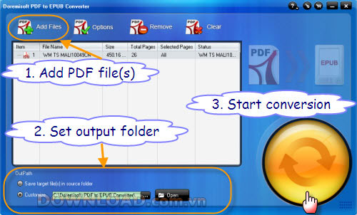 Doremisoft PDF to ePub Converter