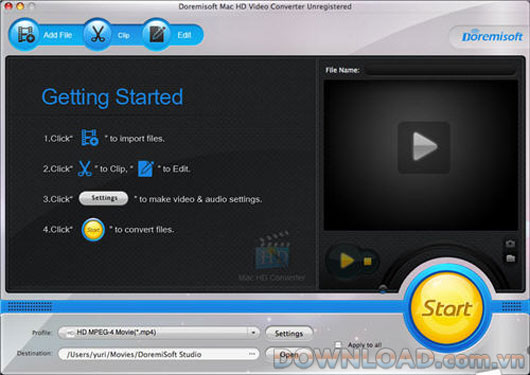 Doremisoft Mac HD Video Converter