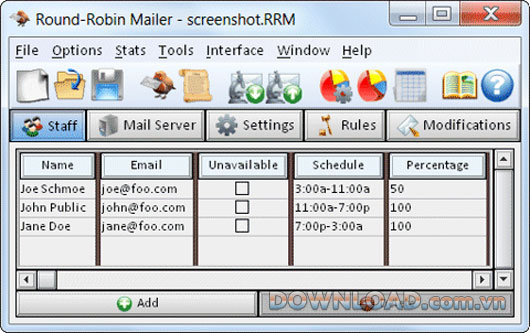 Round-Robin Mailer
