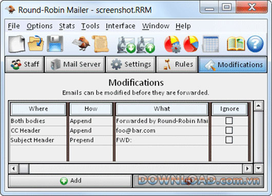 Round-Robin Mailer