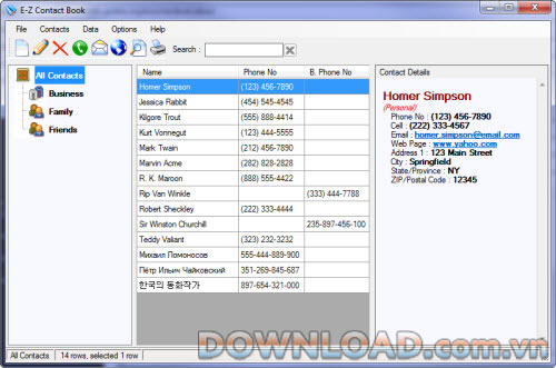 E-Z-Contact Book