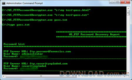 WS_FTP Password Decryptor