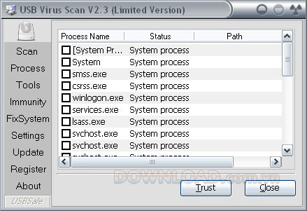 USB Virus Scan