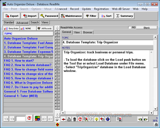 Auto Organizer Deluxe