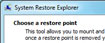 System Restore Explorer