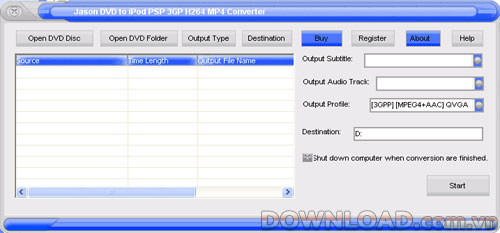 Jason DVD to H.264 MP4 Converter