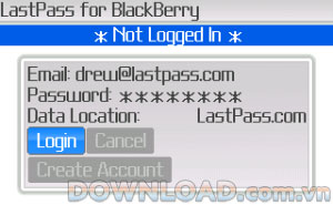 LastPass For BlackBerry