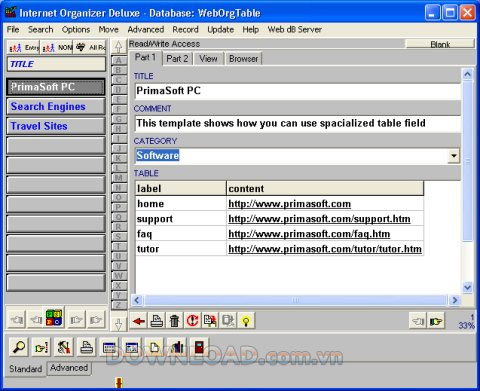 Internet Organizer Deluxe
