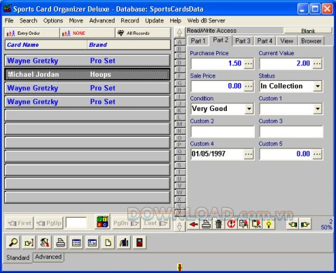 Sports Card Organizer Deluxe