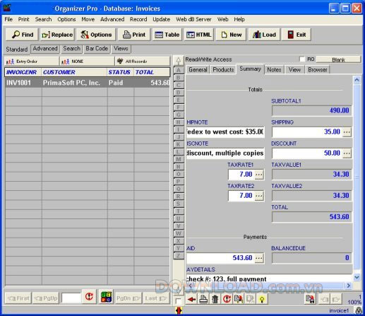 Invoice Organizer Pro