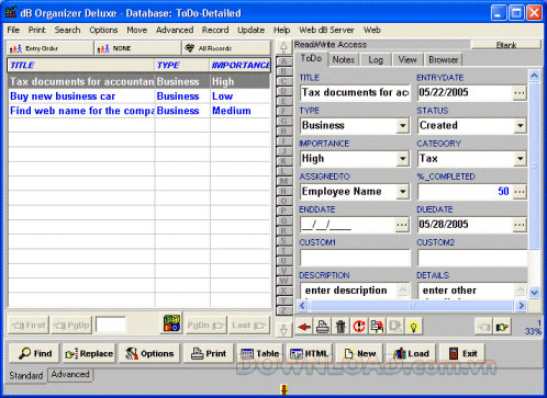 ToDo Organizer Deluxe