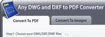 Any DWG and DXF to PDF Converter 