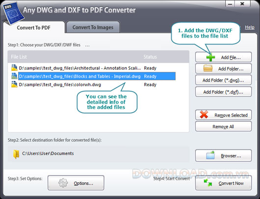 Any DWG and DXF to PDF Converter