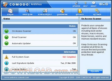 Comodo Antivirus Advanced 2012