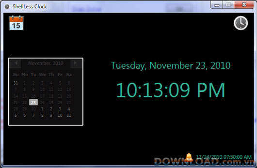 ShellLess Clock