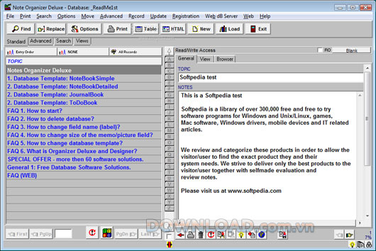Notes Organizer Deluxe