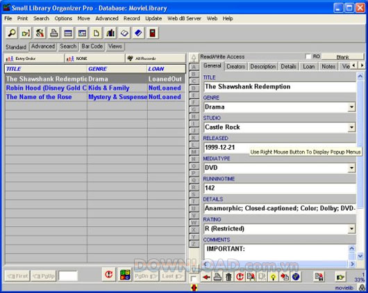 Movie Library Organizer Pro 