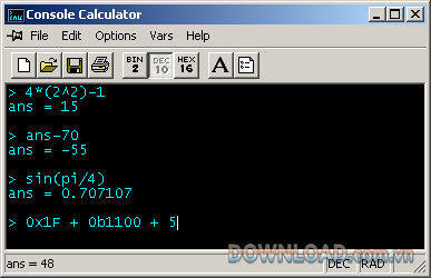 Console Calculator