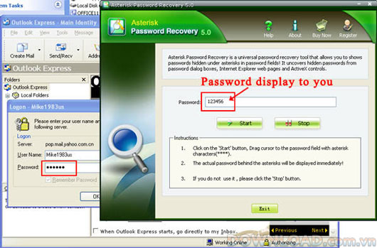 Smart Key Asterisk Password Recovery
