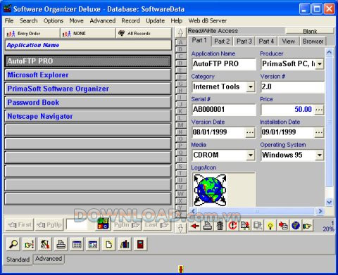 Software Organizer Deluxe