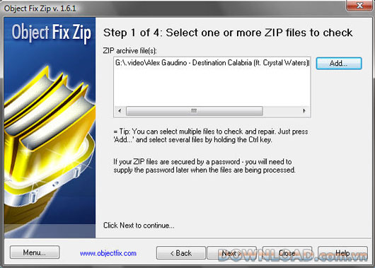 Object Fix Zip