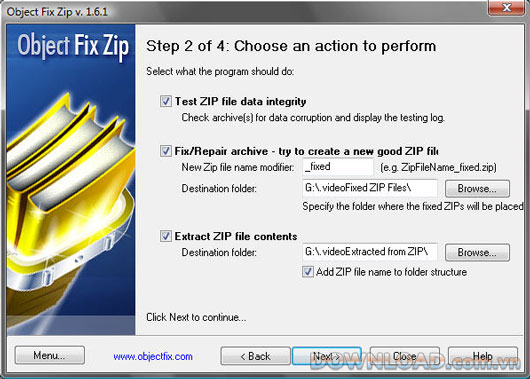 Object Fix Zip