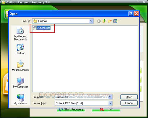 Outlook Password Recovery 
