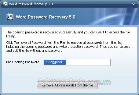 Word Password Recovery 