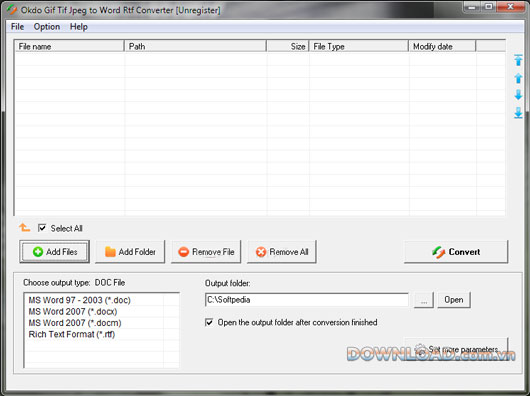 Okdo Gif Tif Jpeg to Word Rtf Converter