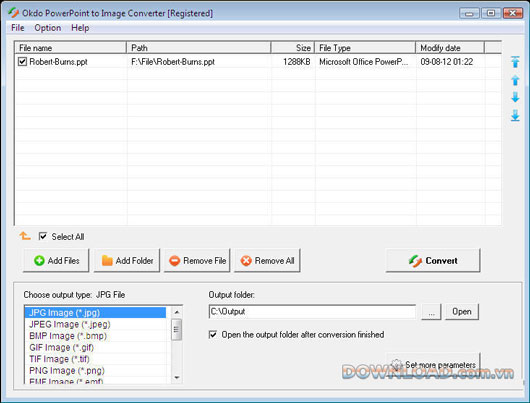 Okdo PowerPoint to Image Converter