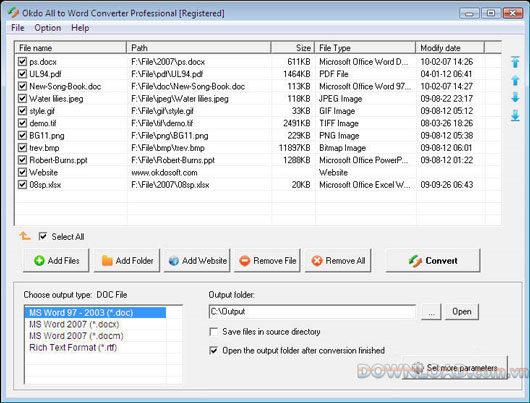 Okdo All to Word Converter Professional