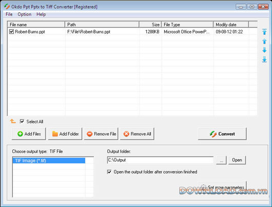 Okdo Ppt Pptx to Tiff Converter