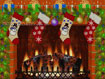 Christmas Decorated Fireplace Screensaver